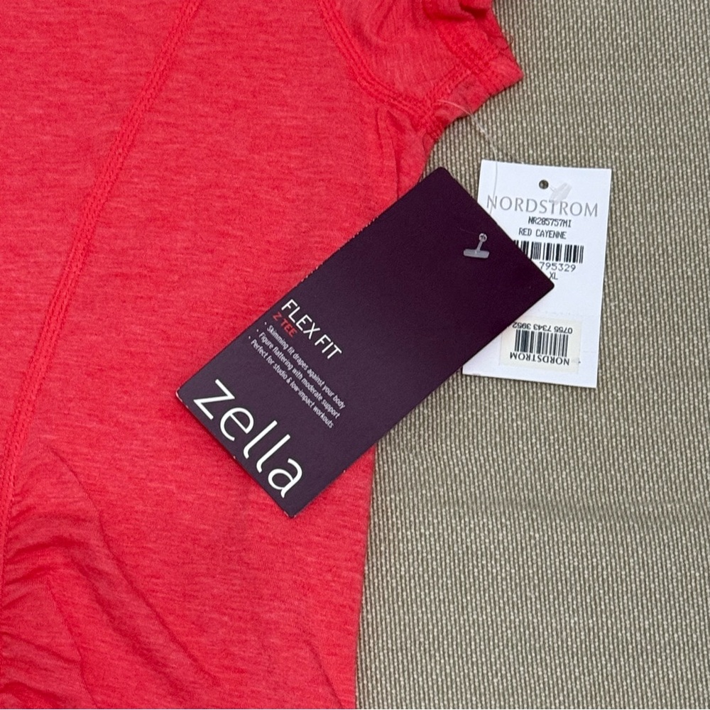 Zella Coral Short Sleeve Tee Size XL - Picture 3 of 4